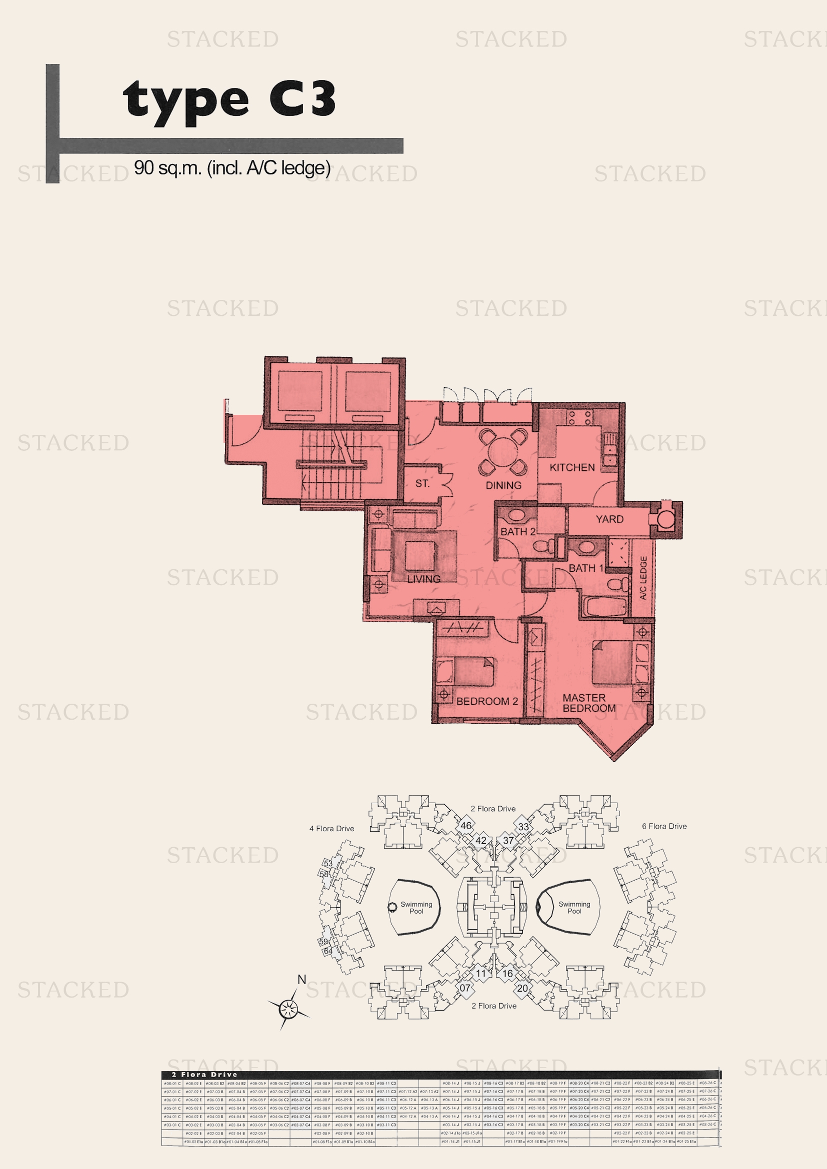 Stacked homes Carissa Park Condominium Singapore Condo Floor Plans